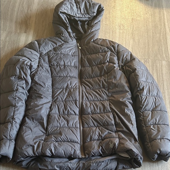Spyder Women's Gray Quilted Puffer Jacket - Picture 1 of 7